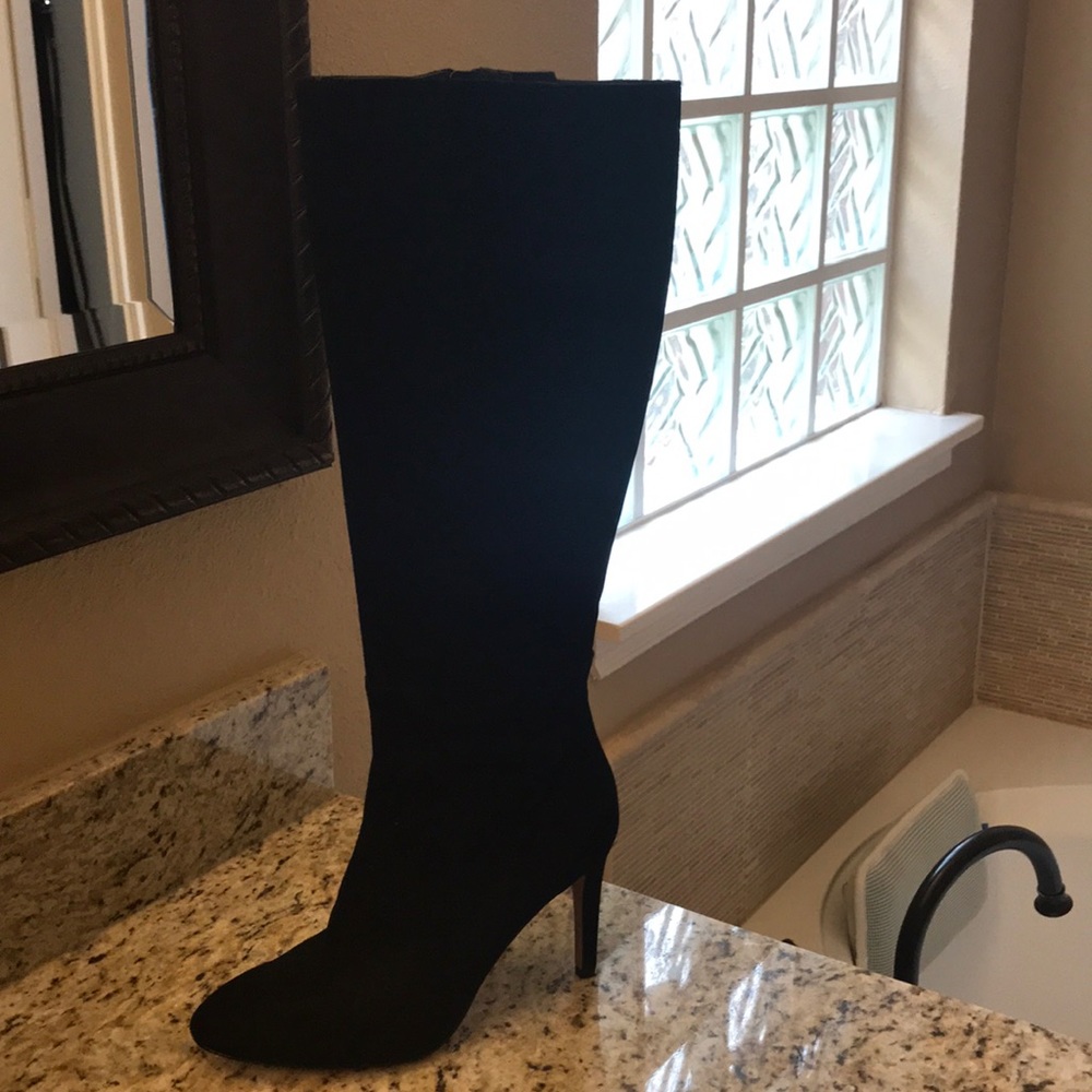 SOLD Nine West Knee high genuine suede boots