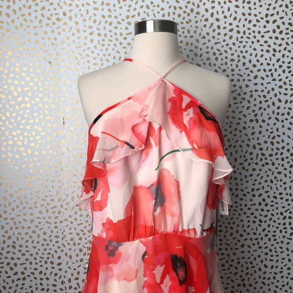 NWT Cece Poppy Floral Ruffle Dress - Picture 3 of 5