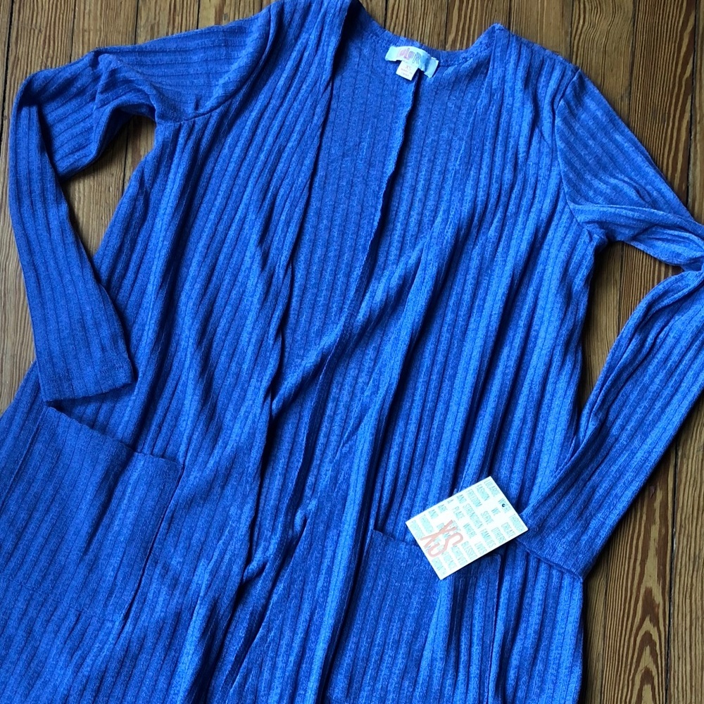 NWT LLR Periwinkle Sarah cardigan