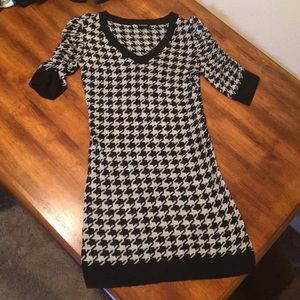 Frederick’s of Hollywood houndstooth sweater dress