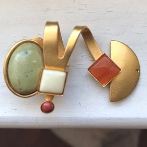 Whimsical Gale Rothstein squiggle earrings