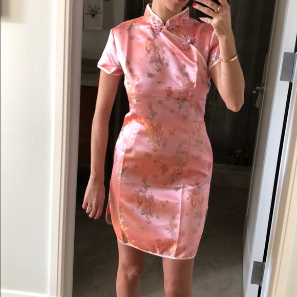 pink qipao