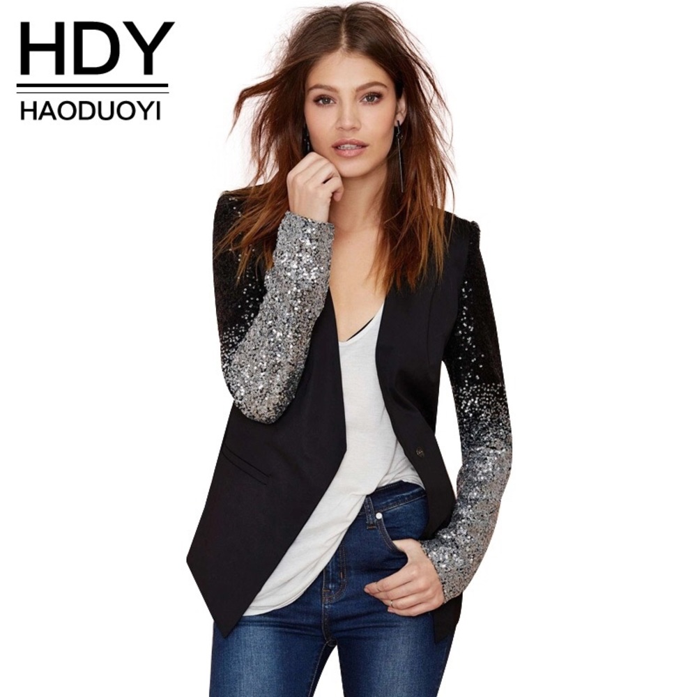 Black sequence jacket