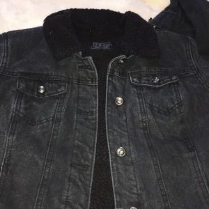 Black jean jacket