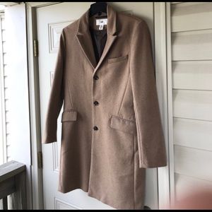 H&M x David Beckham Wool Camel overcoat.