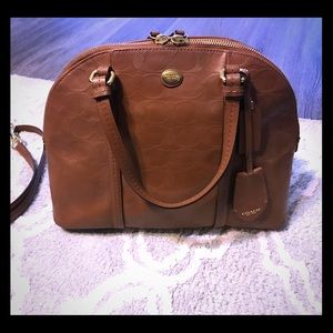 Beautiful embossed coach satchel 💕