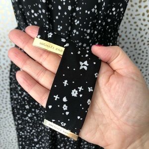 NYONYOZI BLACK AND WHITE FLORAL MAXI DRESS