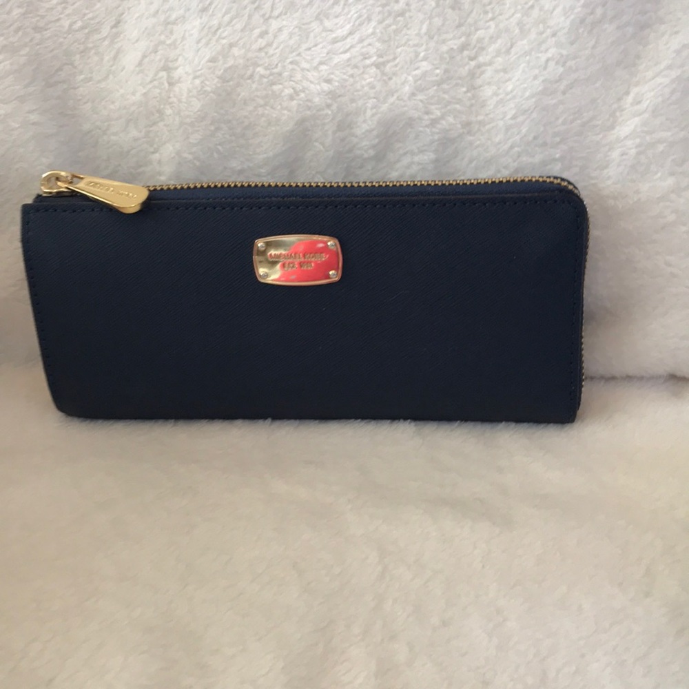 Signature Michael Kors leather wallet