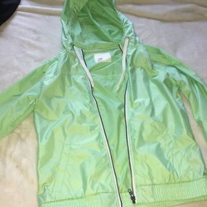 Neon green jacket