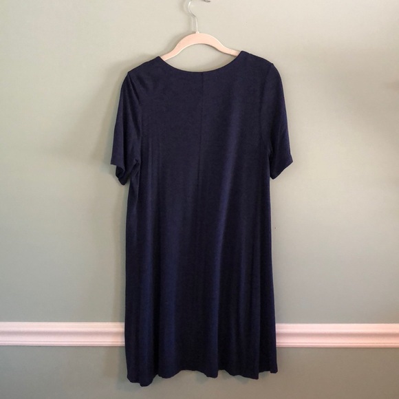 Navy T-Shirt Dres - Picture 2 of 4