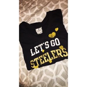 VS PINK Pittsburgh Steelers Tee ✨🖤💛