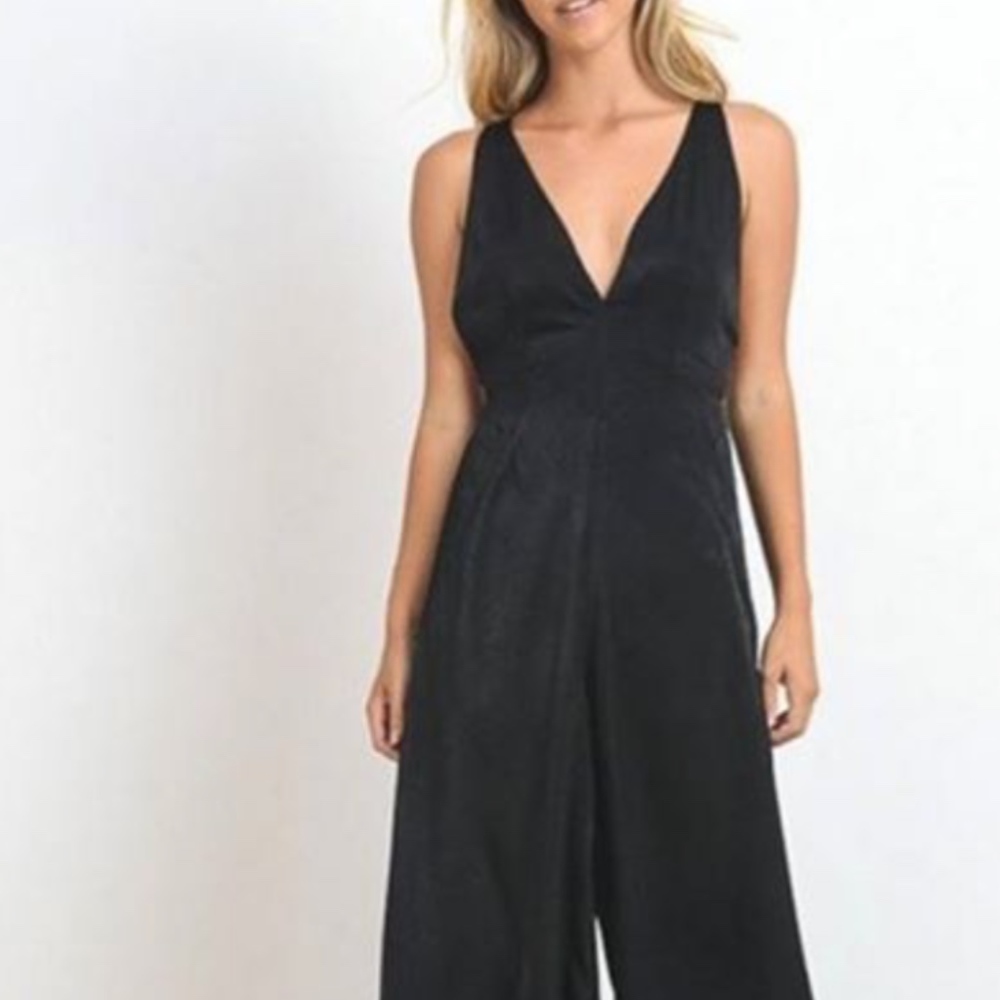 fig leaf black jumpsuit