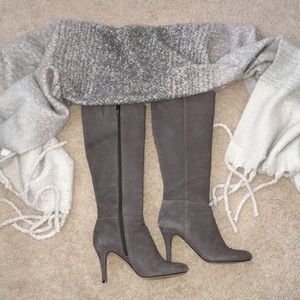 Vince Camuto Grey Knee Boots