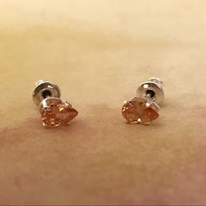 Free With Bundle! Orange Teardrop Earrings