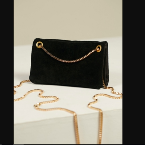 NWOT Free People suede mini crossbody bag - Picture 2 of 7
