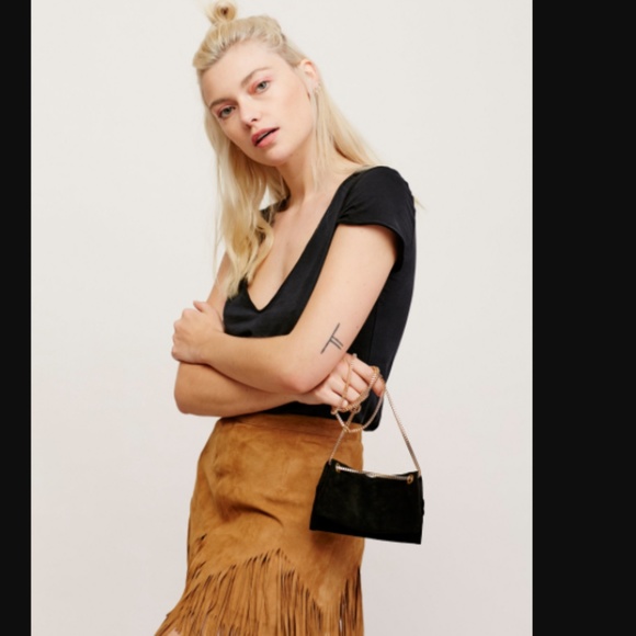 NWOT Free People suede mini crossbody bag - Picture 3 of 7