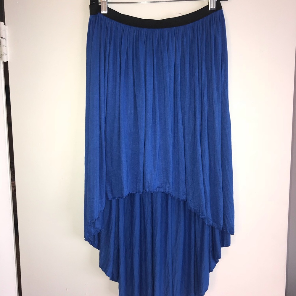 Every Hi Low Asymmetrical Skirt in Royal Blue