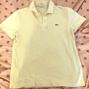 Lacoste yellow polo shirt
