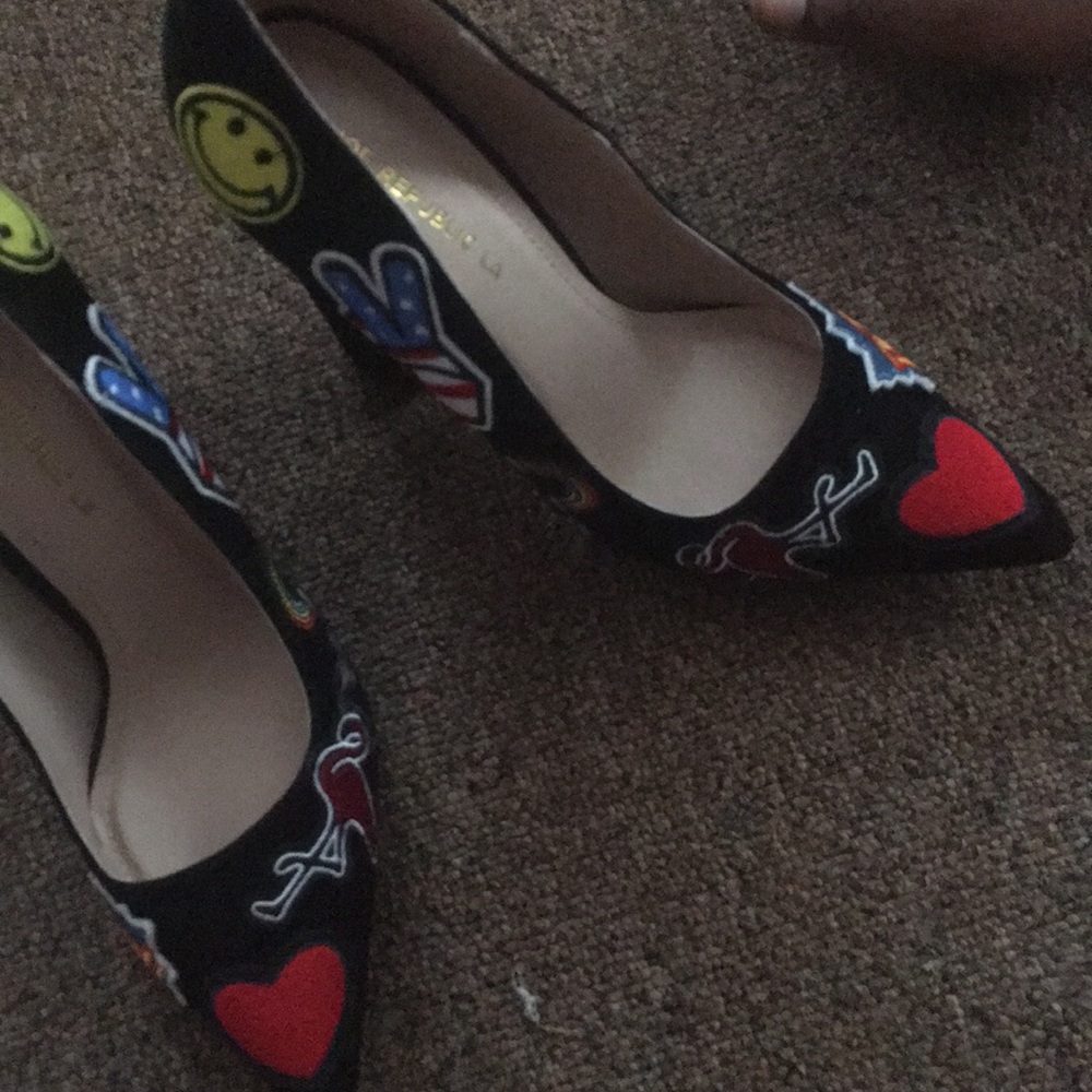 Brand new patch heels