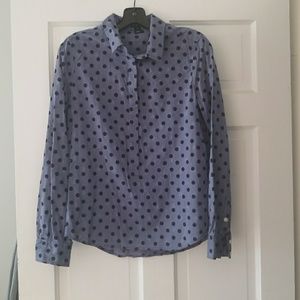 Blue Polka Dot Shirt