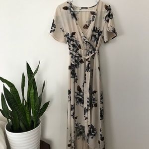 High low floral dress