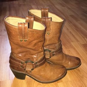 Frye harness mid calf boot
