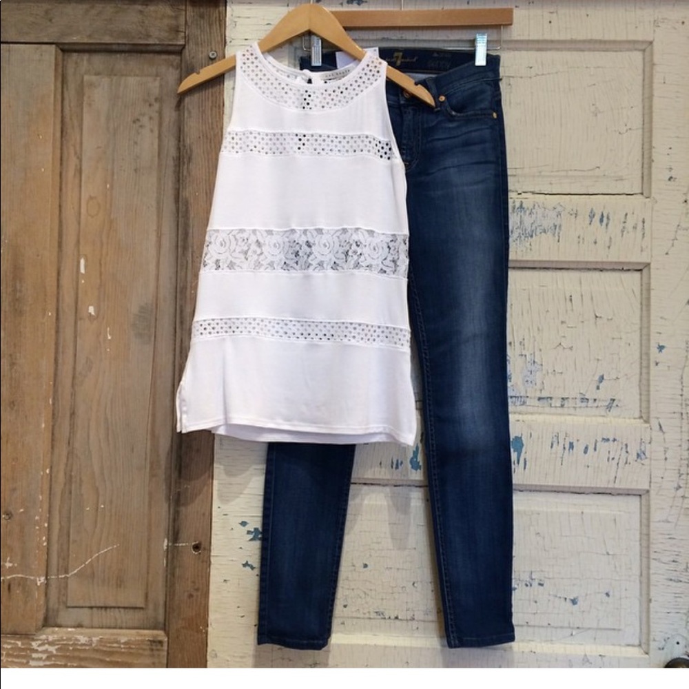 Red Haute ivory tank