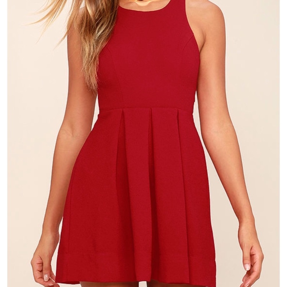 Red Sleeveless Dress