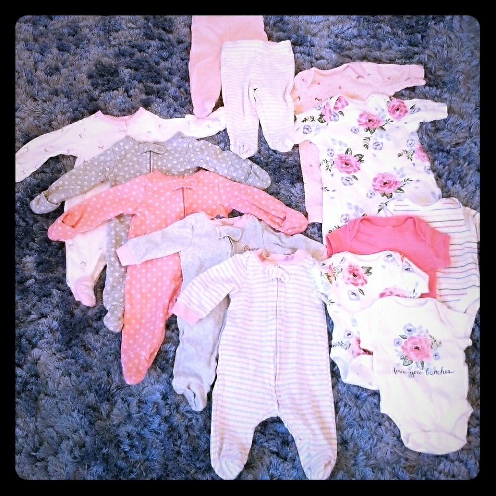 Lot of Newborn Girl Clothing