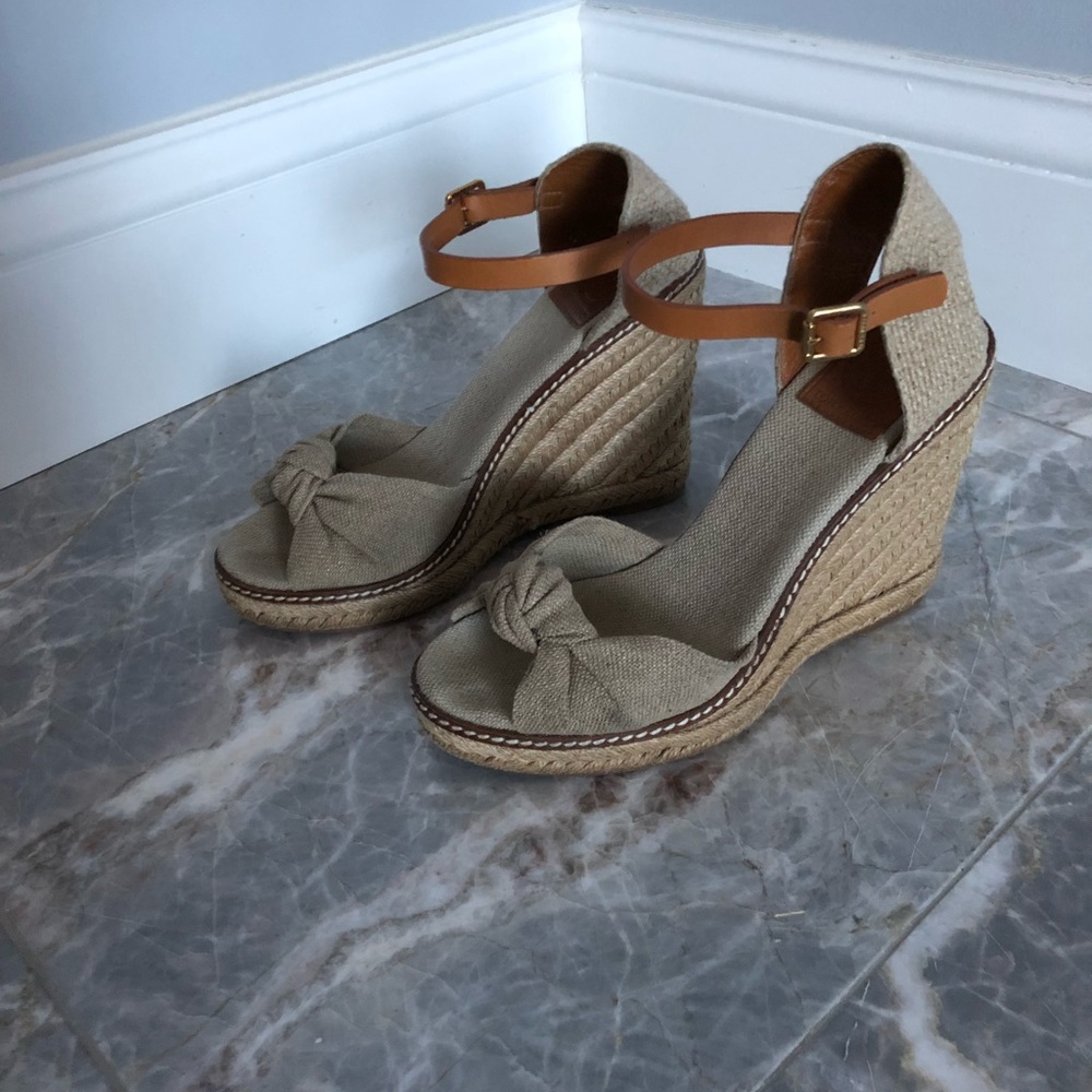 Tory Birch platform sandals.