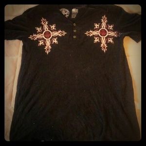 Affliction v neck t-shirt