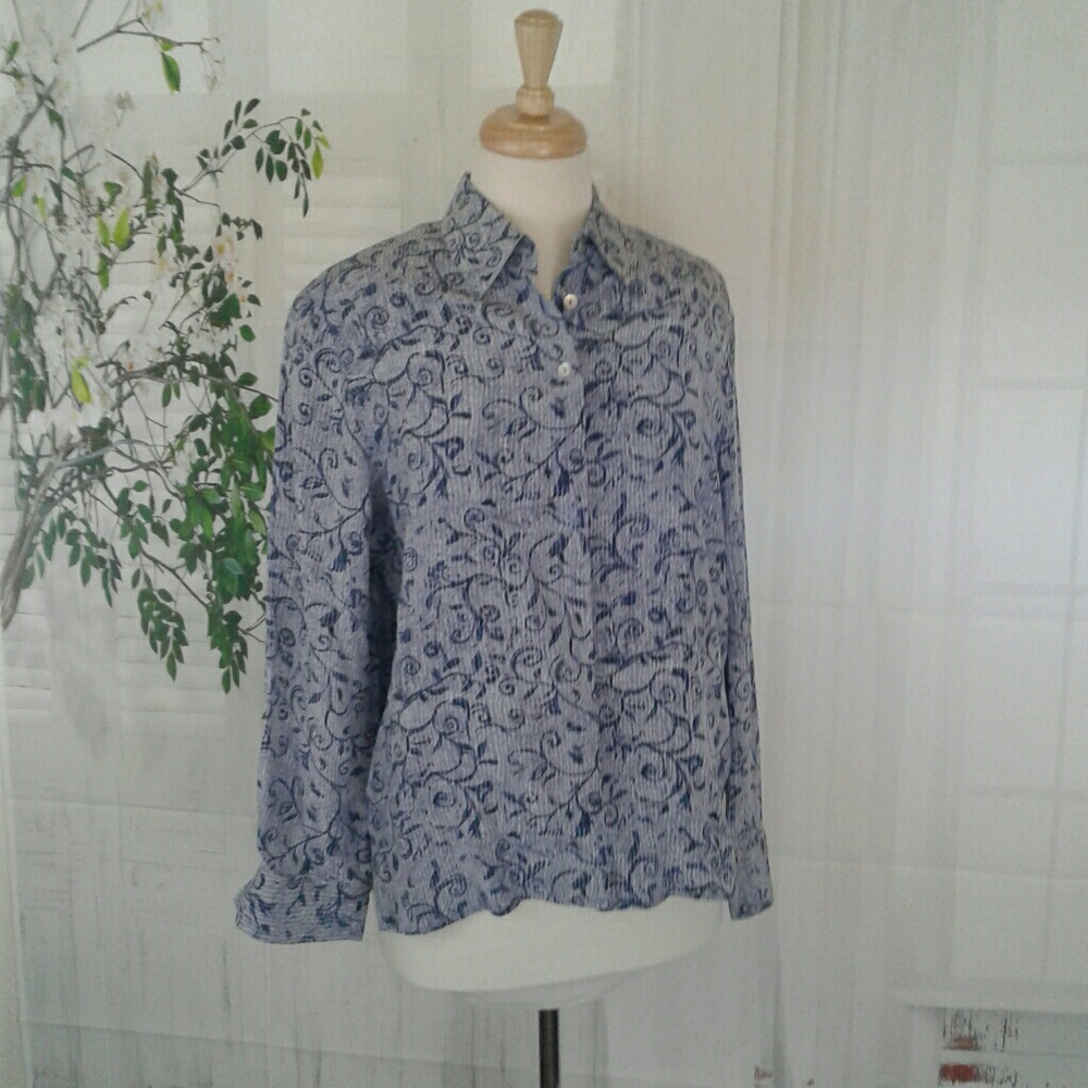 Allison Taylor Long Sleeves Silk Blouse