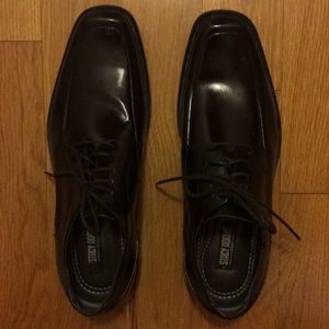 Stacy Adams men’s black leather shoes size 8.5