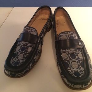 Navy Ferragamo Loafers