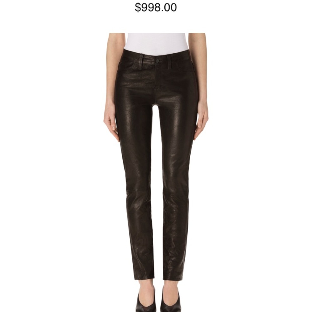 J brand real lamb skin pants