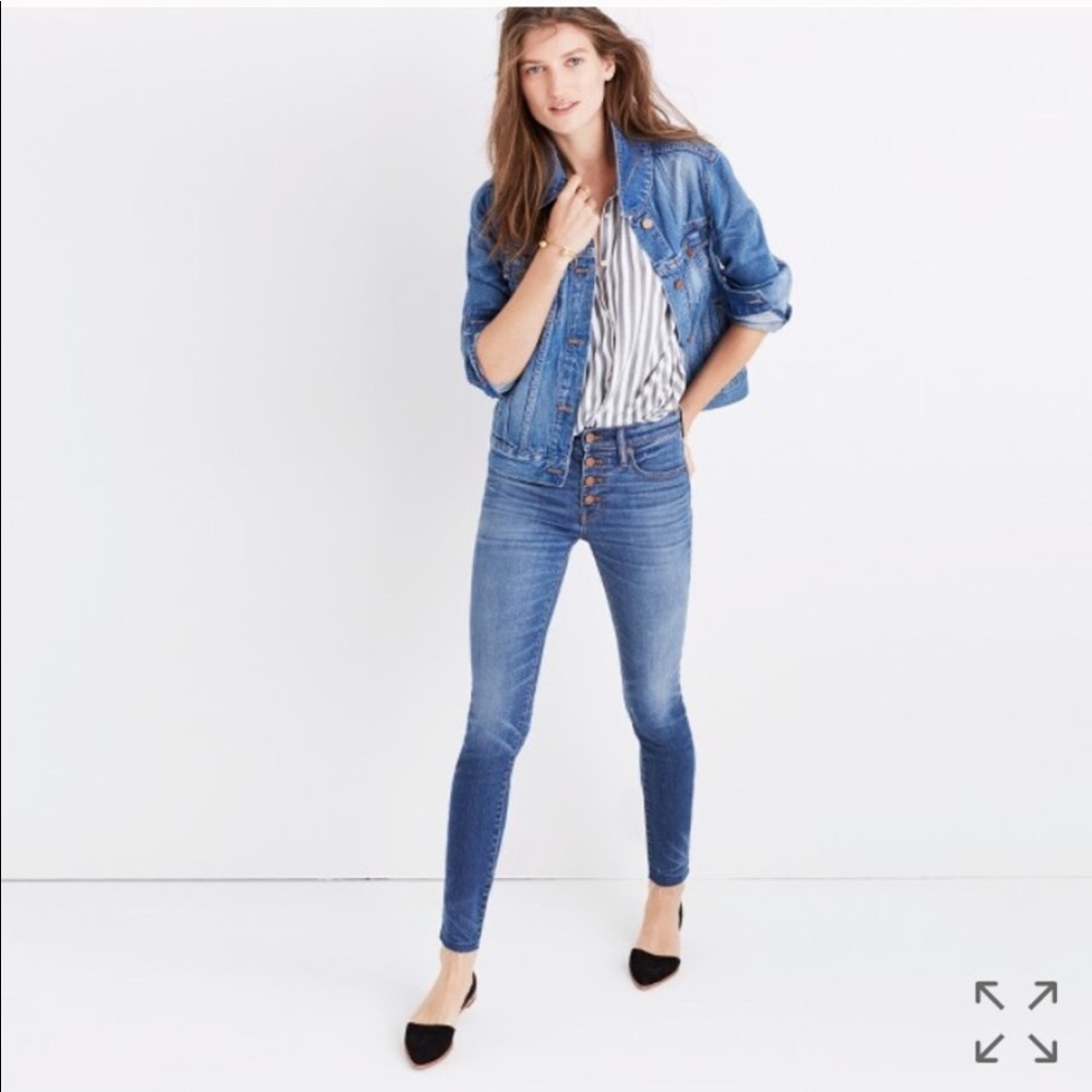 Madewell 9" high rise skinny