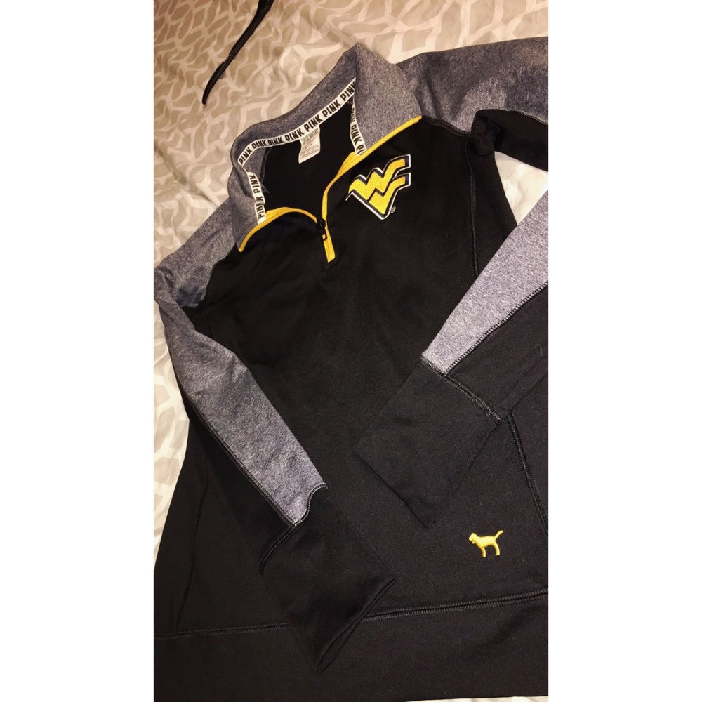 VS PINK West Virginia Half Zip Jacket