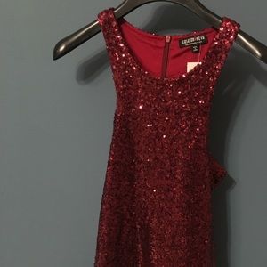 FashionNova dress burgundy