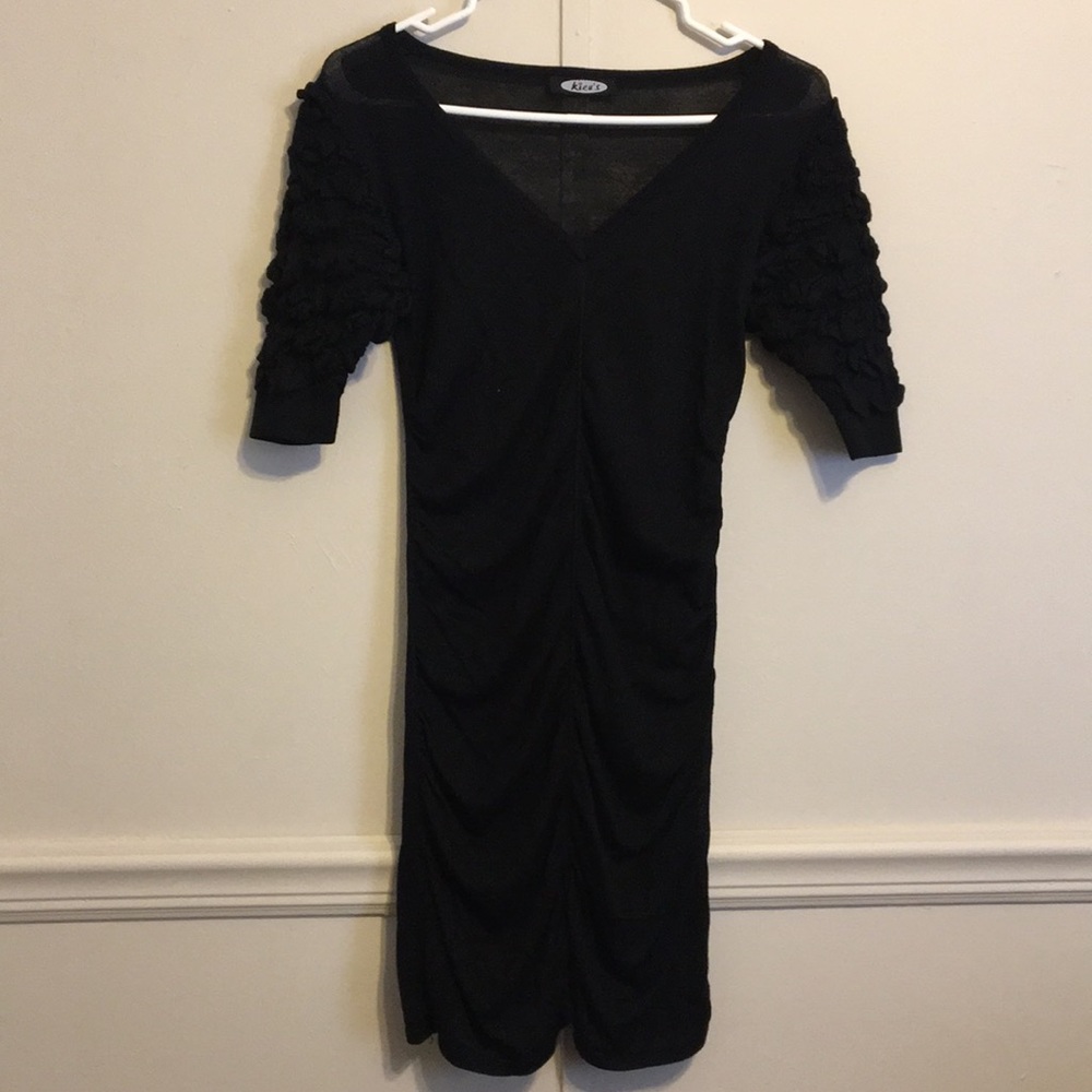 Black sweater dress