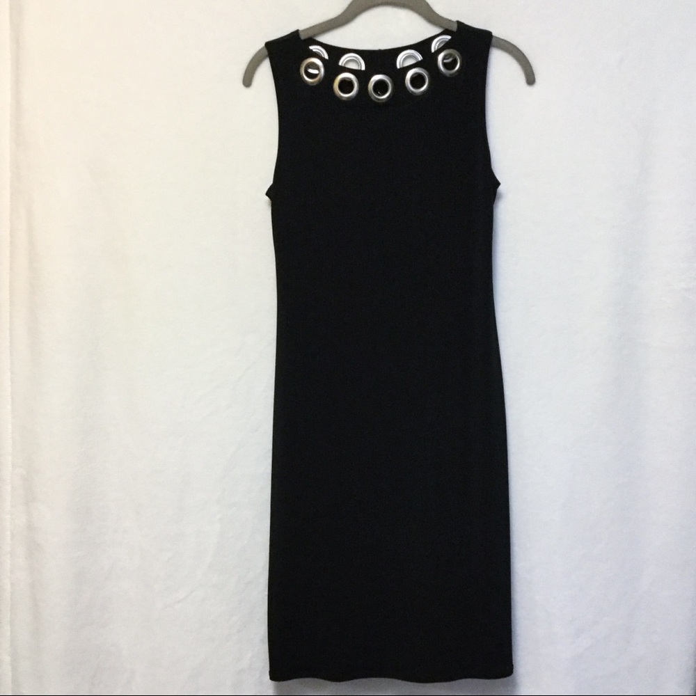 NWT Eva Varro Black Grommet Dress