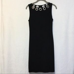 NWT Eva Varro Black Grommet Dress