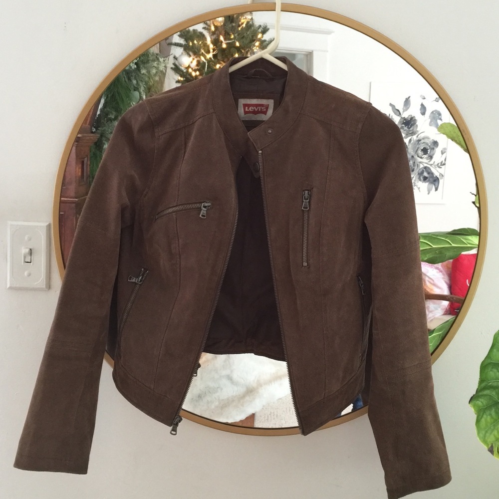 Levis Genuine suede moto jacket