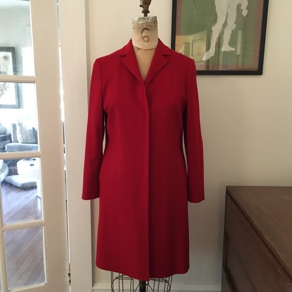 Vintage Anne Klein Petites Wool Cashmere Coat - Picture 1 of 8