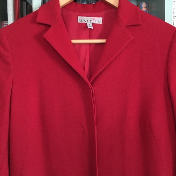 Vintage Anne Klein Petites Wool Cashmere Coat - Picture 2 of 8