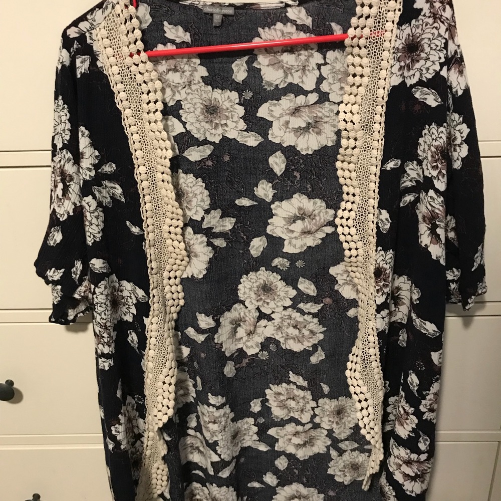 Charlotte Russe Floral Cardi