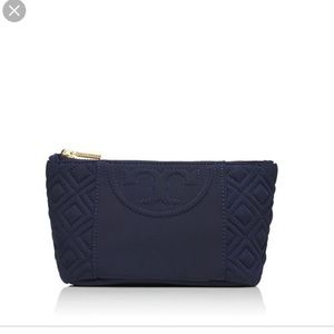 Tory Burch trapeze makeup bag