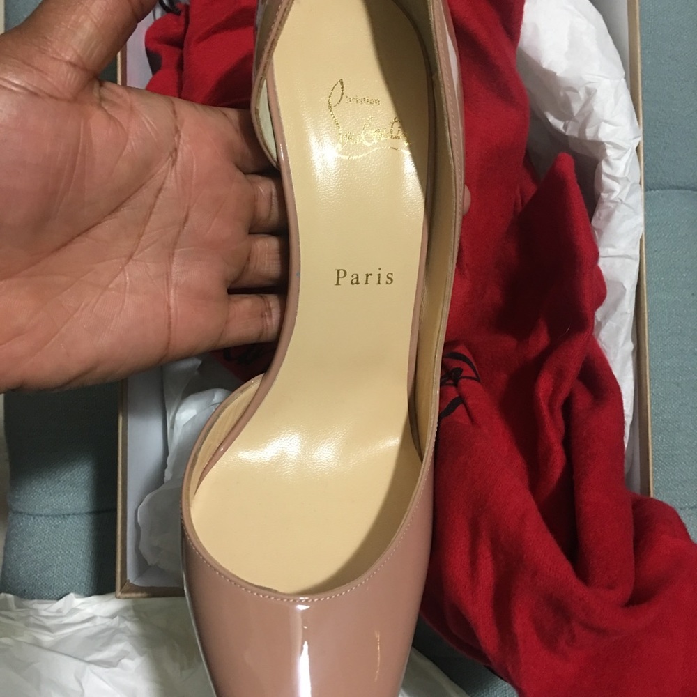 Christian Louboutin Iriza 100mm Patent Nude