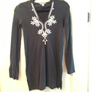 Lilly Pulitzer Navy Popover Tunic. XS