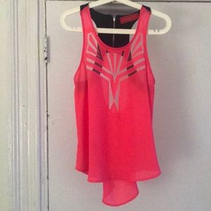 Akira Chicago pink and black top