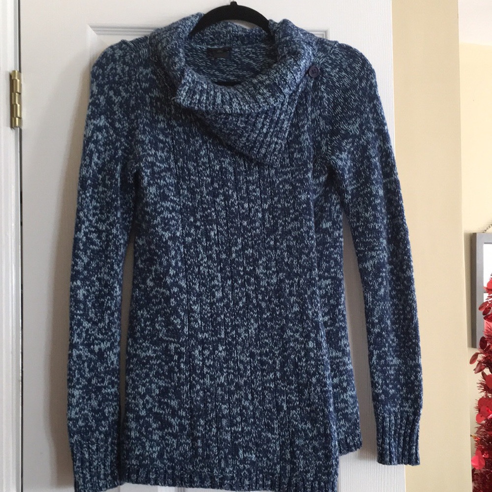 Beautiful blue cardigan .
